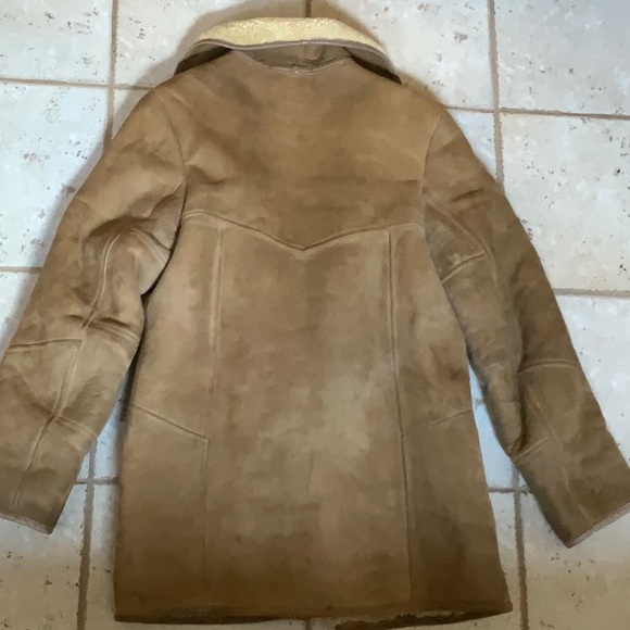 Men's Vintage 1980 Australian Tan Shearling Coat - 40 inch chest size - Picture 12 of 13